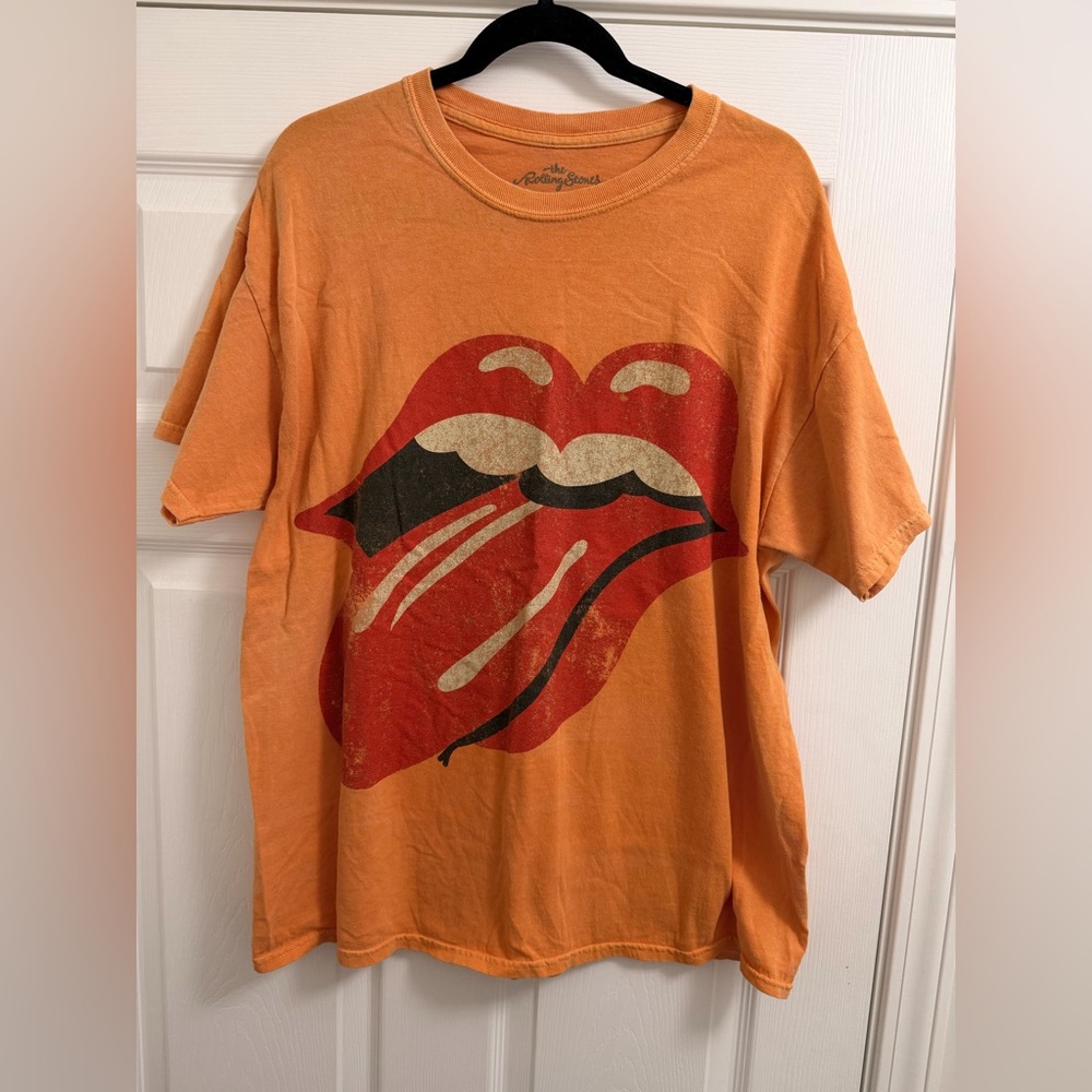 UO | The Rolling Stones Orange Faded Band Tee
